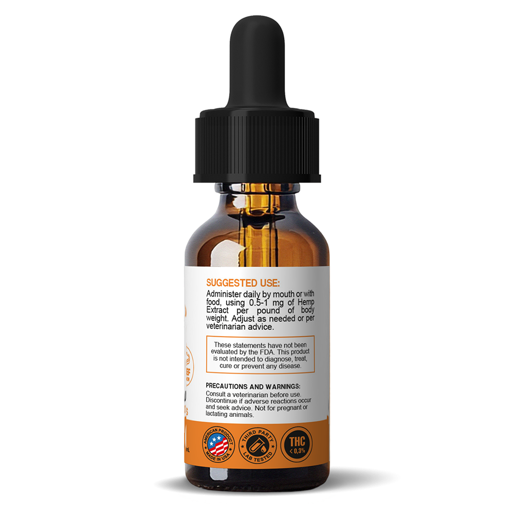 PET (MEDIUM DOGS) HEMP EXTRACT FULL SPECTRUM 1200mg/30mL