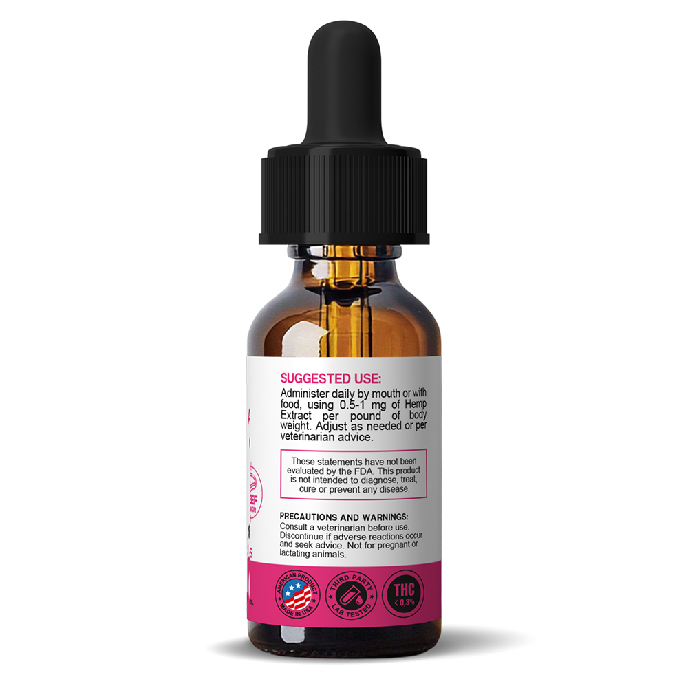 PET (SMALL DOG ) HEMP EXTRACT FULL SPECTRUM 600 mg/30mL