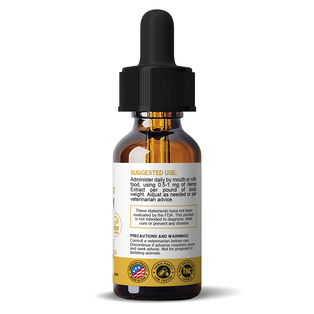PET (SMALL DOGS ) HEMP EXTRACT ISOLATE 600mg/30mL