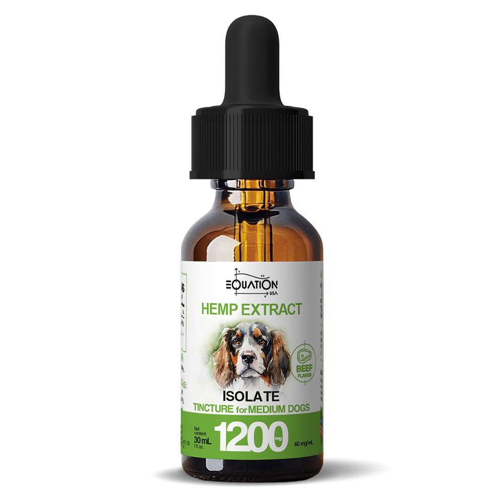 CBD Isolate Tincture for Medium Dogs — 1200 mg / 30 mL