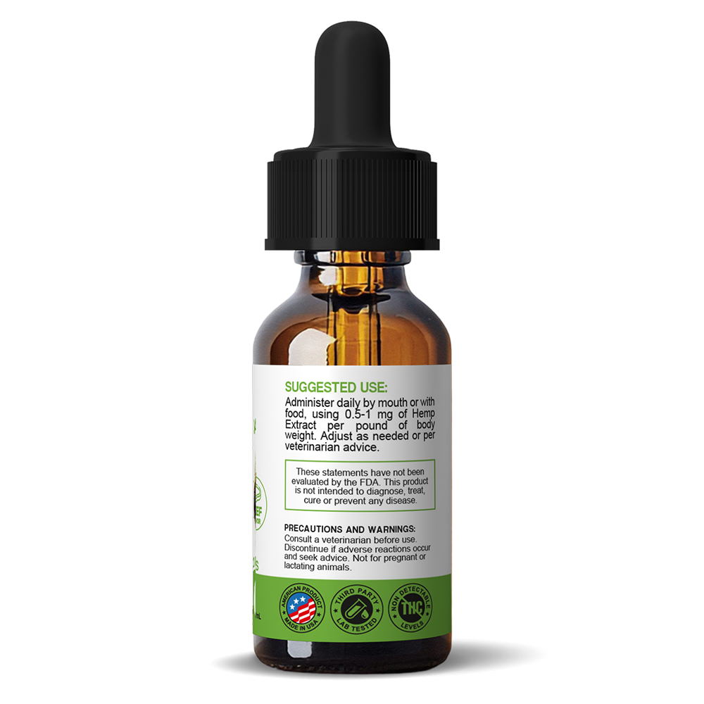 CBD Isolate Tincture for Medium Dogs — 1200 mg / 30 mL